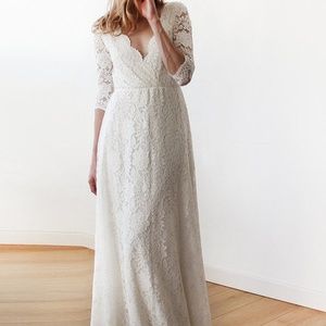 Boho BLUSHFASHION Lace Wedding Dress